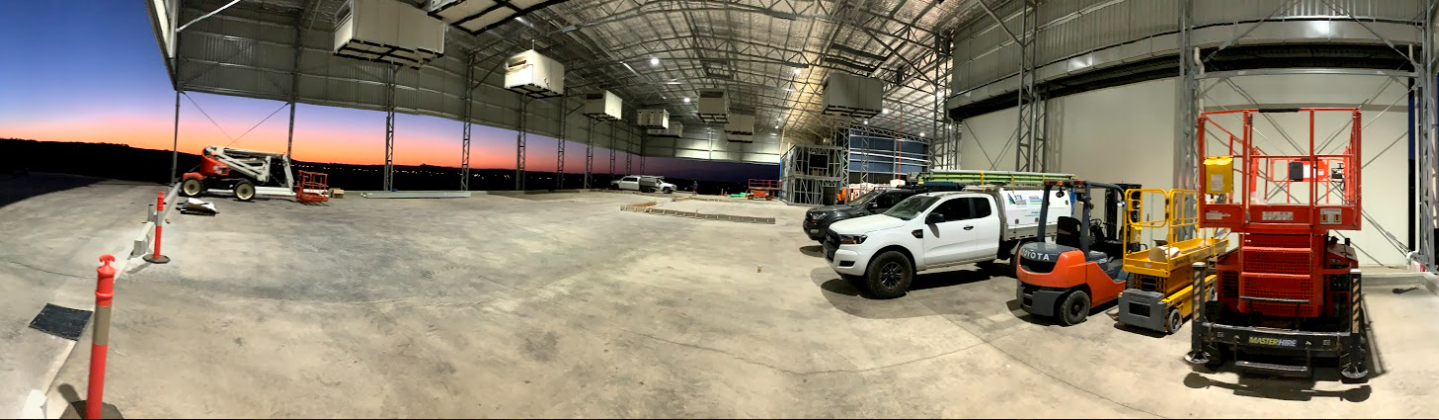 Factory production line panorama