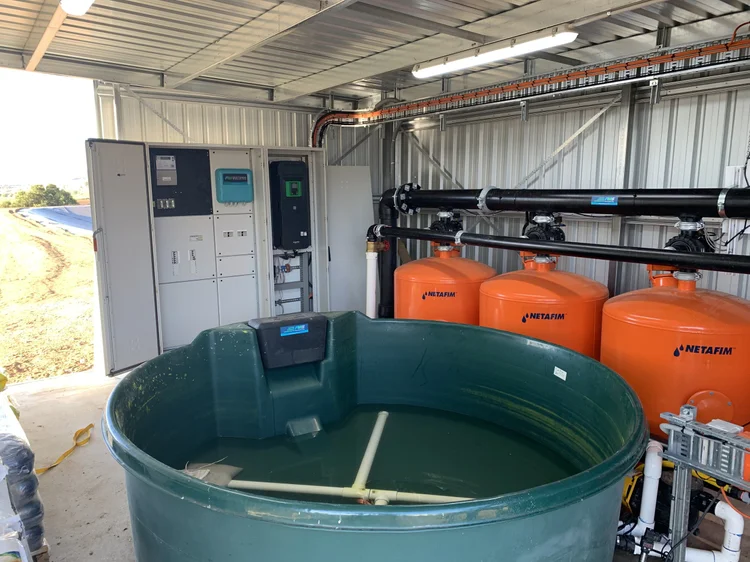 Pump control equipment installed on site