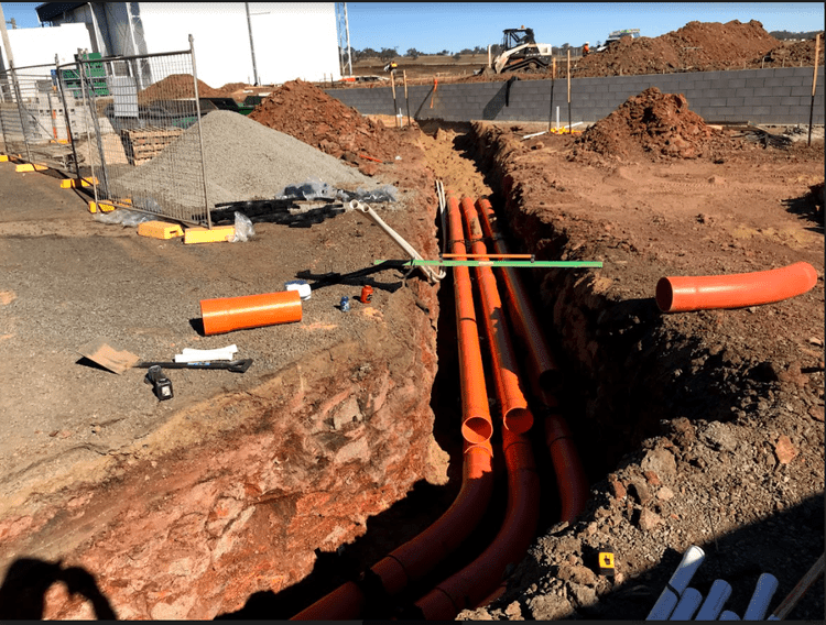 Conduit run for submains