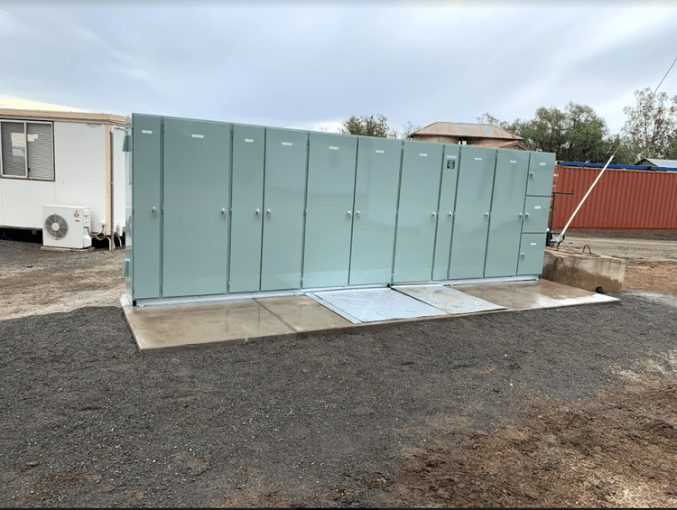 Completed distribution board