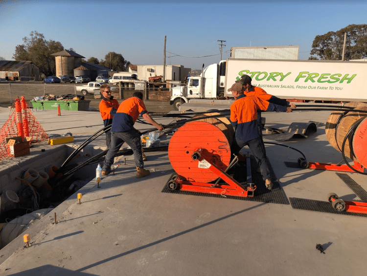 1500 amp submains run to factory distribution board