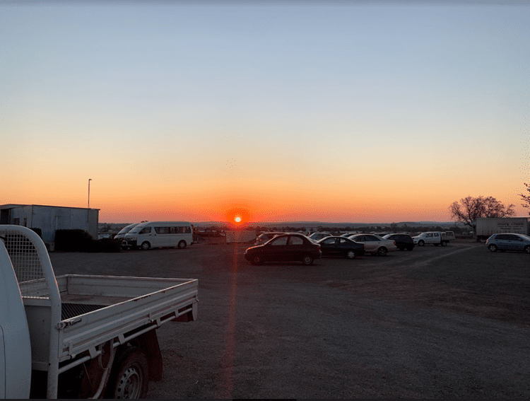Working into the twilight hours on site
